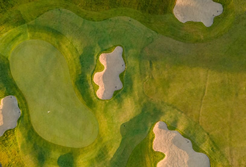 greenområde golf green area